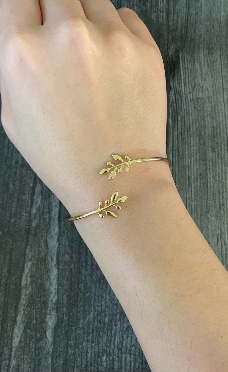 Filienna Jewelry | Leaf Cuff Bracelet